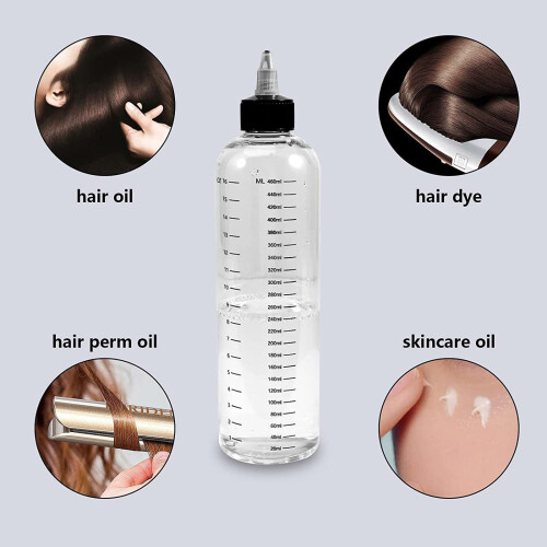 500ml Hair Applicator Squeeze Bottle With Measurement Scale For 1