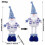 Retractable Christmas Doll Ornament Adjustable Height Plush-Elk 6