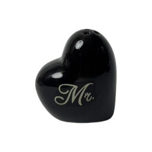 Bouteille d'assaisonnement en céramique Portable,-Amour Noir