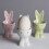 Cartoon Rabbit Shaped Eggs Tray Elegant Breakfast Eggs-Pink 7