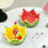 Ceramic Watermelon Serving Bowl Gift Set 6 Stainless Steel-Red 6