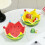 Ceramic Watermelon Serving Bowl Gift Set 6 Stainless Steel-Red 3