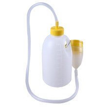 Mens Urinal Bottle 1700ML Bed Urinal With Tube Plastic Portable Urinal Potty For Men Travel Trucker