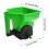 Portable Ergonomic Lawn Spreader Lightweight-Grass green 4
