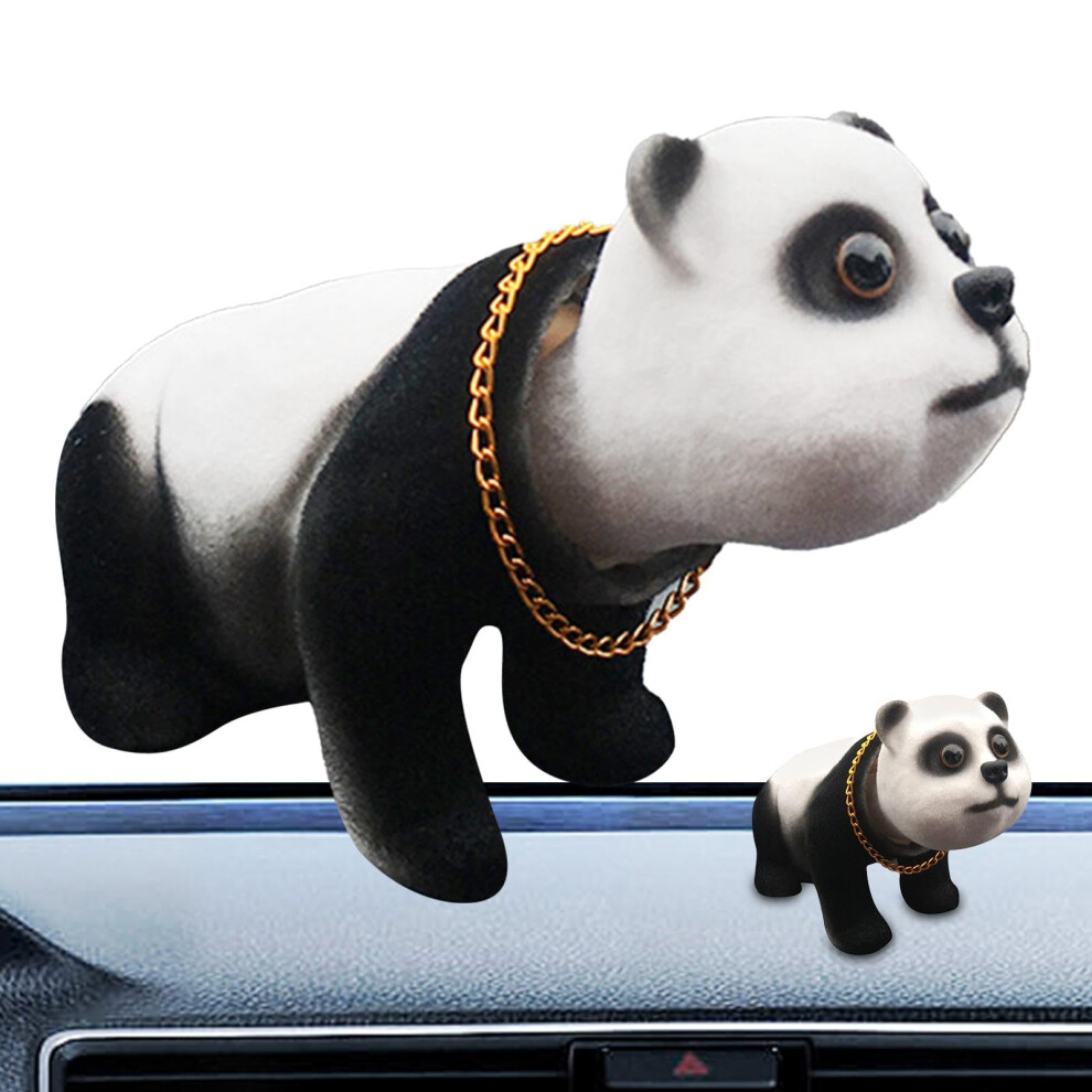 Auto Decorations Wobbly Head Â Shaky Head Panda Decoration Desktop Ornament, Dashboard Craft For Home Car Vehicle Decoration Green 9365049746885