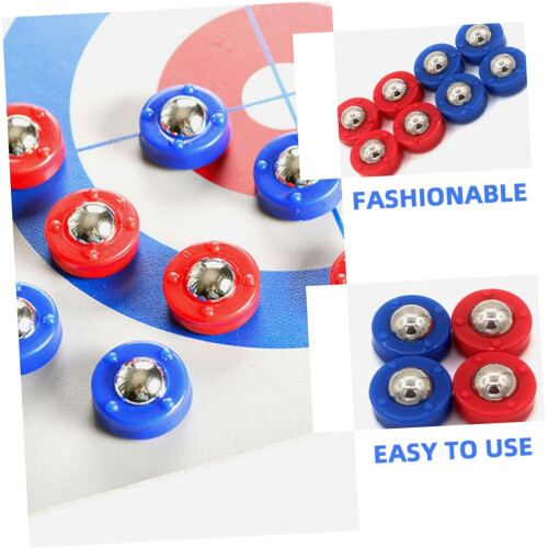 mini shuffleboard beads made of plastic table accessories curling game 1