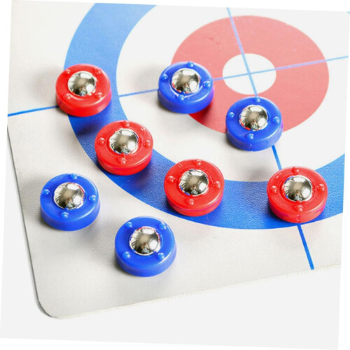 mini shuffleboard beads made of plastic table accessories curling game 2