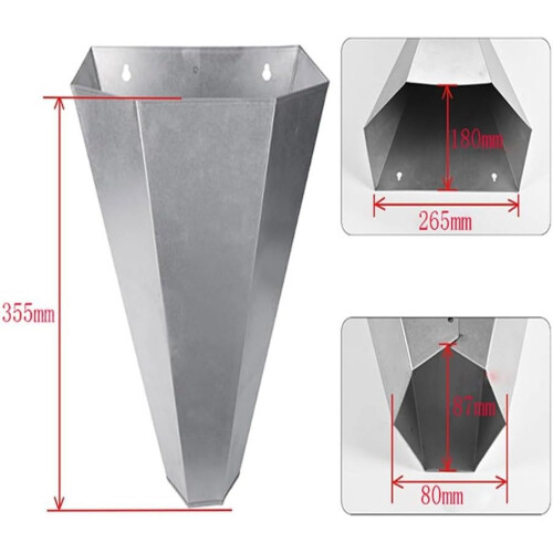 Chicken Cone Medium Size Galvanized Steel Easy To Clean For Poultry Care 1