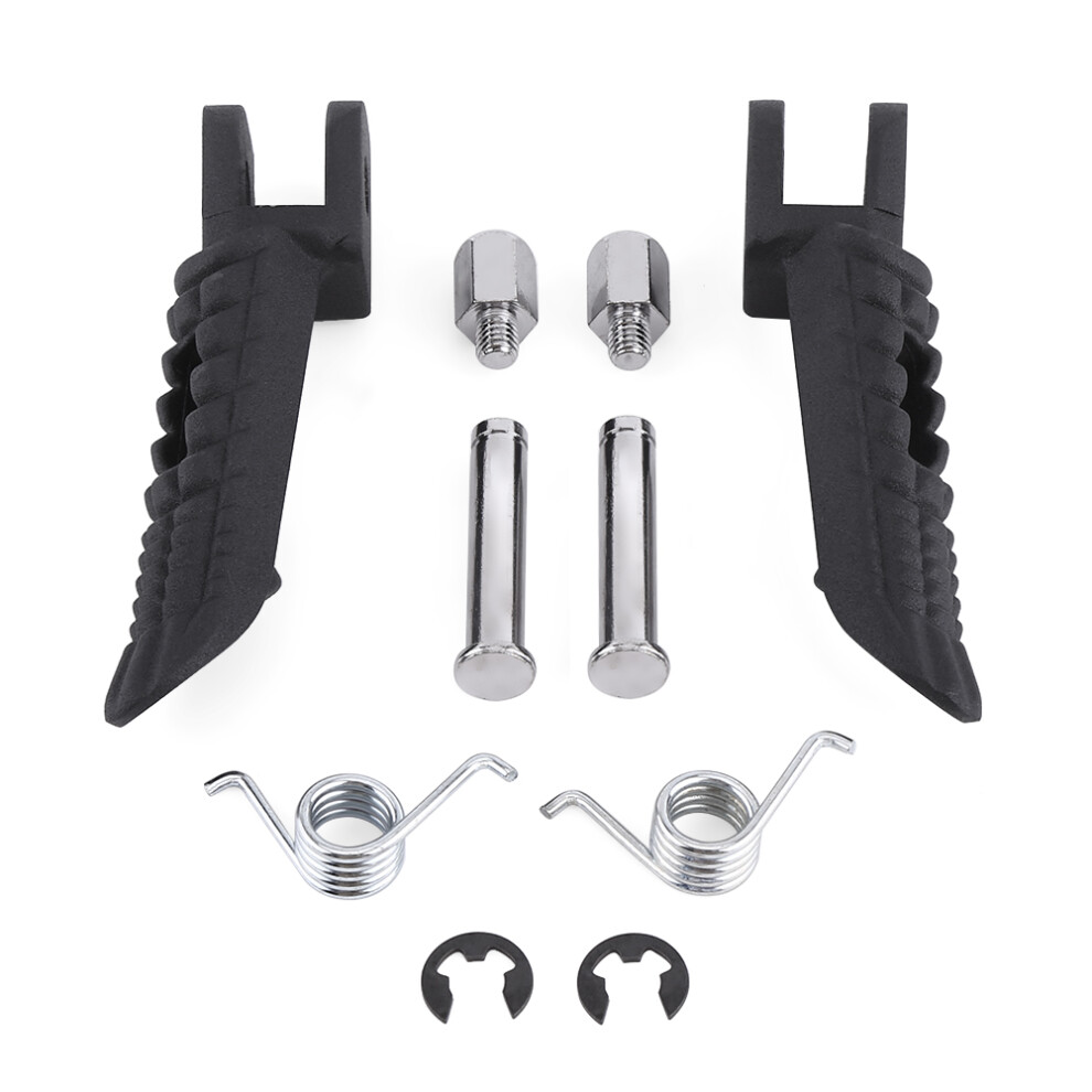 Dur Quality Footrest Set Uni Fitment Aluminum Alloy Stylish Design For Suzuki Gsxr 750 Easy To Install Aftermarket New With Bolts Accs, Durable Build 9190834582313