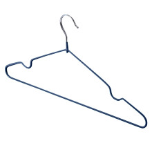 Cintre design avancé pour vêtements adultes, portant sans marques avec rainure d'épaule fine et élégante, cintre en métal et plastique