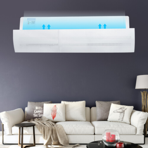 Indoor Temperature Control Masterpiece, Retractable Windproof Design for Effortless Air Conditioning Optimization, 56cm-106cm Adjustable Range 2