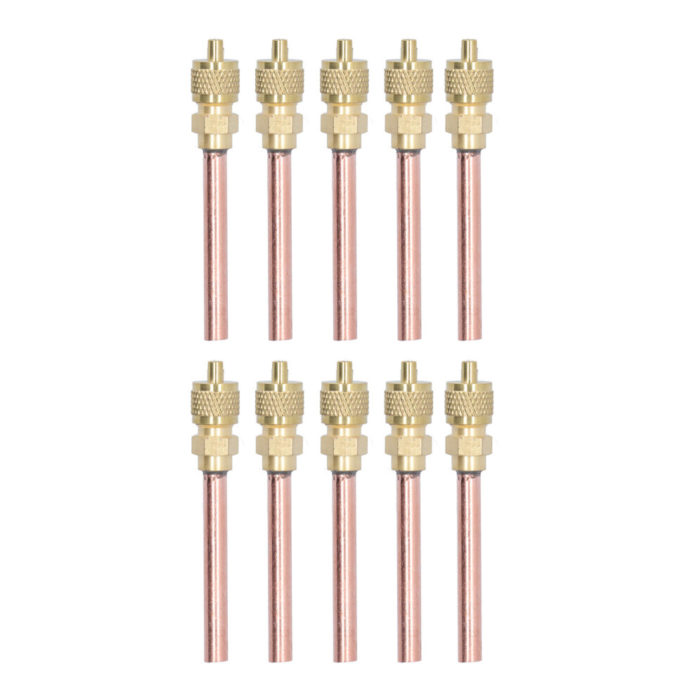 Brass Service Valve For Cooling Systems, Durable Material Corrosion Resistant With Sealing Cover For Leak Prevention, Easy Installation And Removal 9468298463302