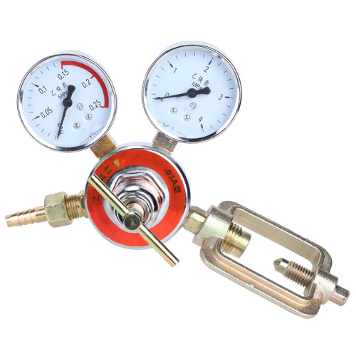 Replacement Regulator for Oxygen Acetylene Systems, Accurate Pressure Control with Oxygen CGA 540 Fitting and Acetylene CGA 200 Fitting, Solid Brass W 1
