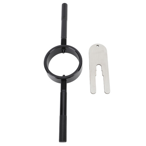Fork Spring Compressor Tool, Universal Motorcycle Fork Spring Compressor for Efficient Compression, Durable Construction with Ergonomically Designed 2