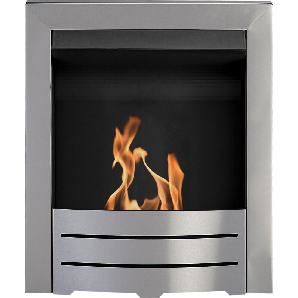 Adam Colorado Bio Ethanol Fire In Brushed Steel