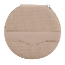 Porta CD con rivestimento in similpelle microfibra resistente, custodia per 24 CD con protezione antigraffio e maniglia per un facile trasporto e