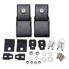 Loquet de capot à boulonner pour Jeep Wrangler JK JL, verrou de capot avec couvercle de protection, verrou de capot en acier inoxydable résistant