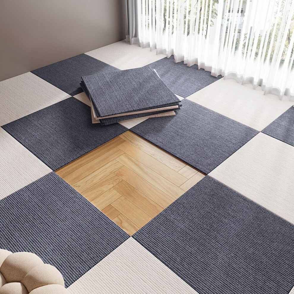 Selfadhesive Carpet Tiles, Nonslip, For Living Room, Bedroom 9365049747585