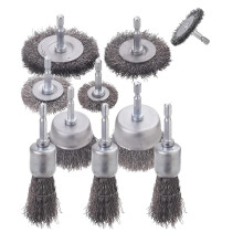 Wire Wheel Brush 1/4Inch Hex Shank Cup Wheel Brush Set 10Pack Coarse Carbon Steel Crimped Wire 0.012Inch For Drills