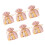 Handcrafted Velvety Gift Pouches Efficient For Wedding-Pink 1