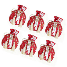 Luxurious Velvety Candy Container Practical Storage-Red Luck