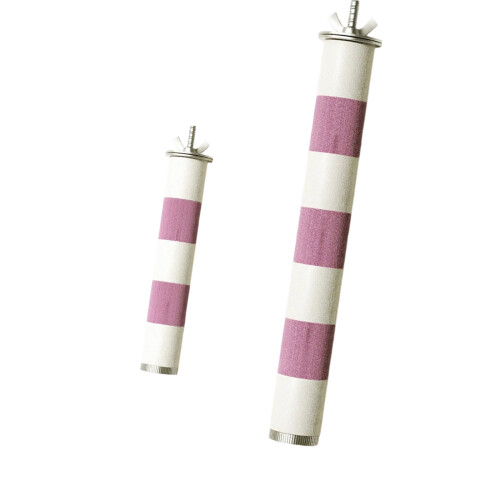 2pcs Ceramic Avian Activity Perches Multifunctional-Purple