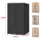 Couverture imperméable forte de Sauna 84x84x178cm-Couleur café 4