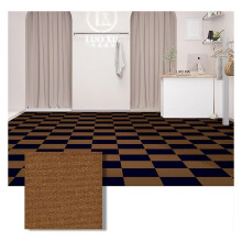 Selfadhesive carpet tiles, nonslip, reusable DIY carpet floor tiles for home textiles, selfadhesive carpet (12 * 12in Dark Brown, 15pcs).