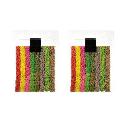 Artificial Shrub Strips for Miniature Gardening and Railway-C