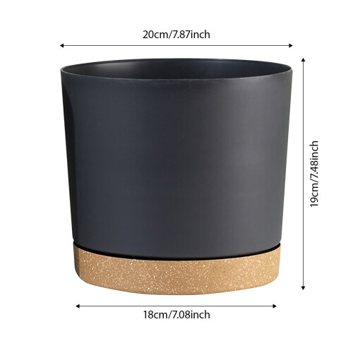 Flowerpot Automatic Water Absorption Round Double Layer-Green 2