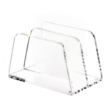 Acryl-Desktop-Ordner-Organizer mit 2 Fächern,-Einzelinstallation