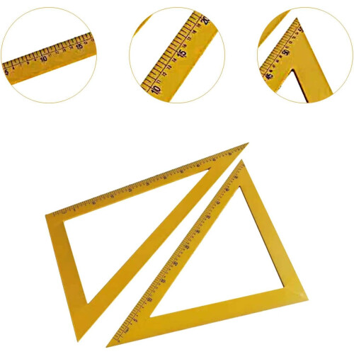 Whiteboard Geometry Math Equipment Teacher Aids Angle Measurement Drawing Math Tool for Drawing Triangle Dreieck 2