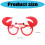 Kunststoff-Krabbenform, umdrehbare Brille,-2Stk 3