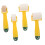 wallpaper seam roller, tools for wallpaper construction, hand roller, plastic, yellow 1