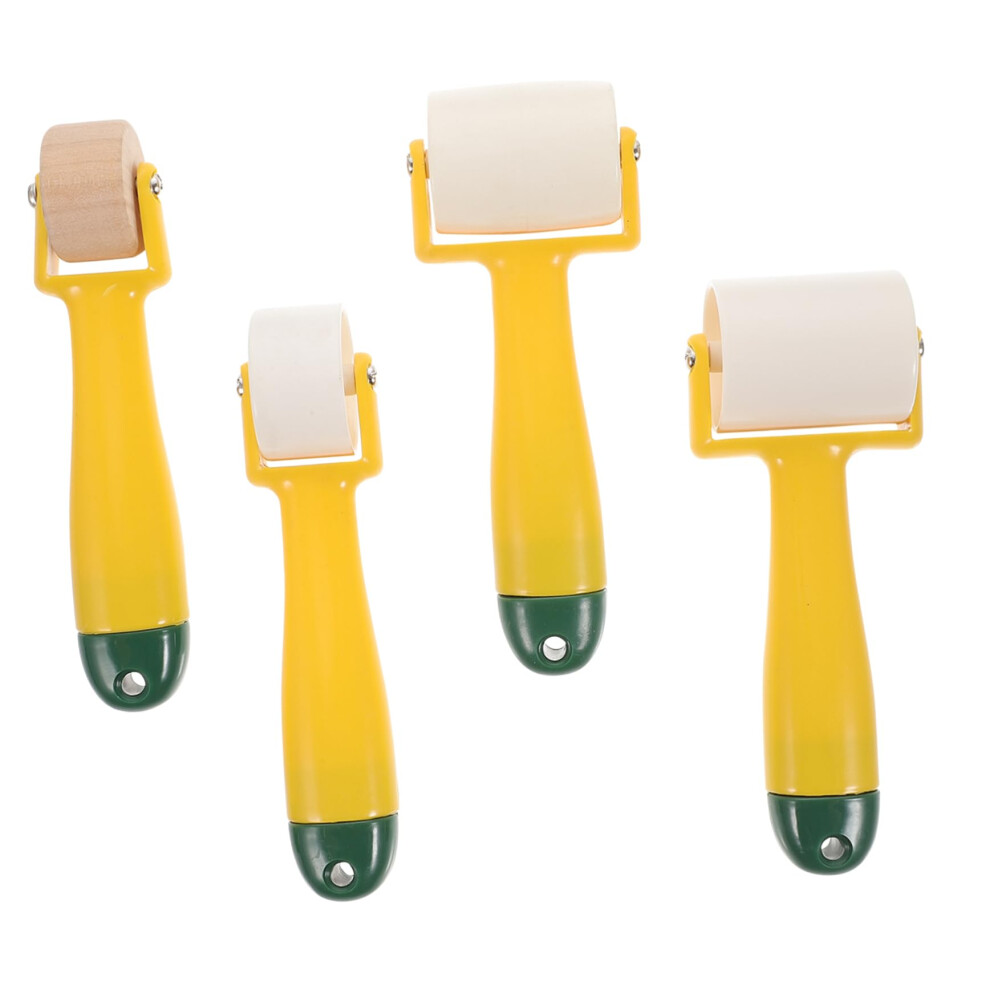 Wallpaper Seam Roller, Tools For Wallpaper Construction, Hand Roller, Plastic, Yellow 9412369948731