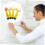 wallpaper seam roller, tools for wallpaper construction, hand roller, plastic, yellow 3