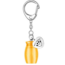Small Cremation Urn For Pet Ashes Portable Pet Memorial Urn Keychain Keepsake For Dog Cat Pets