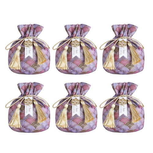Conception décorative de cordon de pochettes-Motif nuage violet