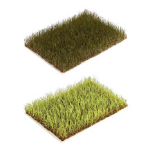 Lot de 2 touffes d'herbe en nylon déchirables pour des-B