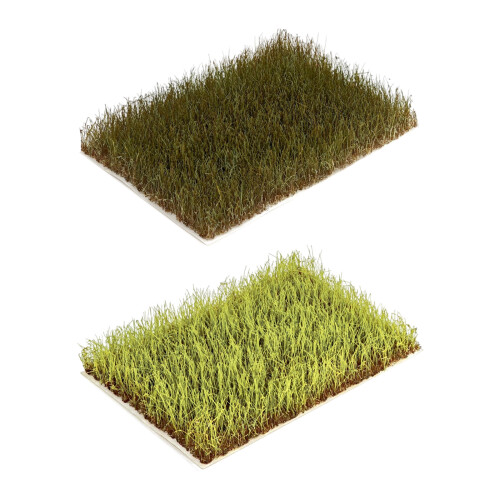 Lot de 2 touffes d'herbe en nylon déchirables pour des-B