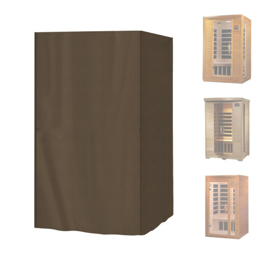 Couverture imperméable forte de Sauna 84x84x178cm-Couleur café