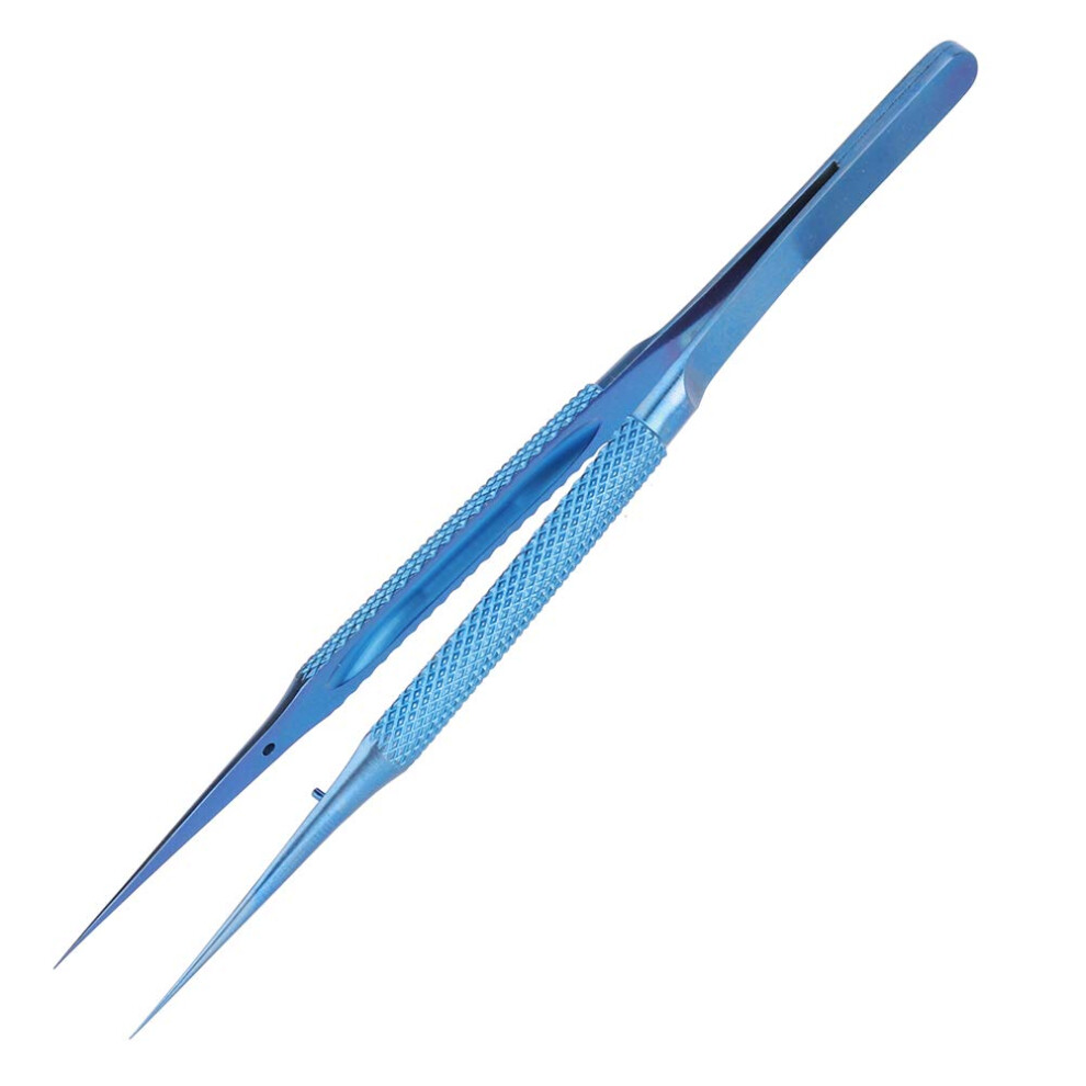 Straight Tweezers 0.15mm Pointed Tip, Titanium Alloy Coated , For Microscope Fingerprint Analysis