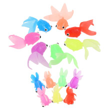 14Piece Fake Goldfish Set for Bath Fun and Aquarium Decoration, Lifelike Floating Fish Figures for Interactive Play Activities