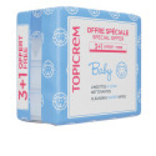 Babyfeuchttücher Wasserbasierte Reinigungstücher BABY, Packung mit 4 x 60 Stück