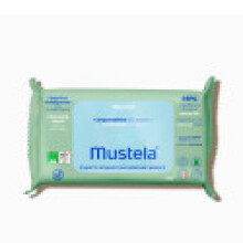 Mustela Lingettes Nettoyantes Compostables BIO – Lot de 60, Douceur &amp; Écologie