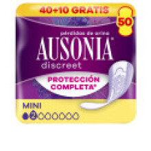 Serviettes d& 39 incontinence AUSONIA DISCREET mini 50 unités