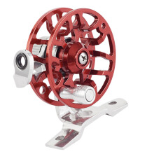 Fly Reel Aluminum Alloy Lightweight Performance UltraLarge Arbor Red Color Freshwater And Saltwater Fishing