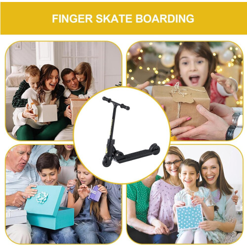 Roller Fingerboard, Finger Roller Skating  Finger Scooter with Two Wheels 2