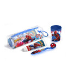 Zahnpflegeset - Spiderman - 3 Teile - Zahnbürste - Zahngel - Aufbewahrungstasche