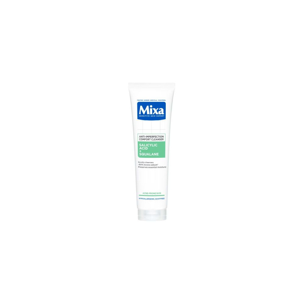 Mixa Anti-Blemish Cleansing Gel For Imperfect Skin 150Ml Gentle Face Cleanser